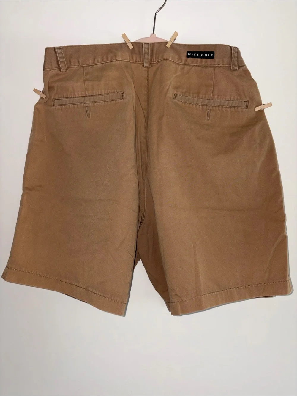 Nike Golf Men's Brown Flat-Front Chino Shorts